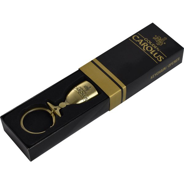 Flessenopener Gouden Carolus sleutelhanger