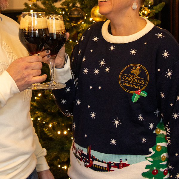 Gouden Carolus Christmas sweater blauw