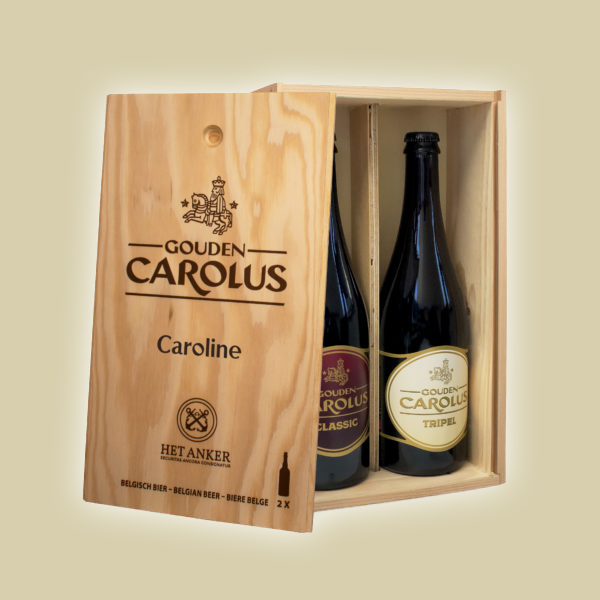 Gepersonaliseerde kist Gouden Carolus Classic + Tripel