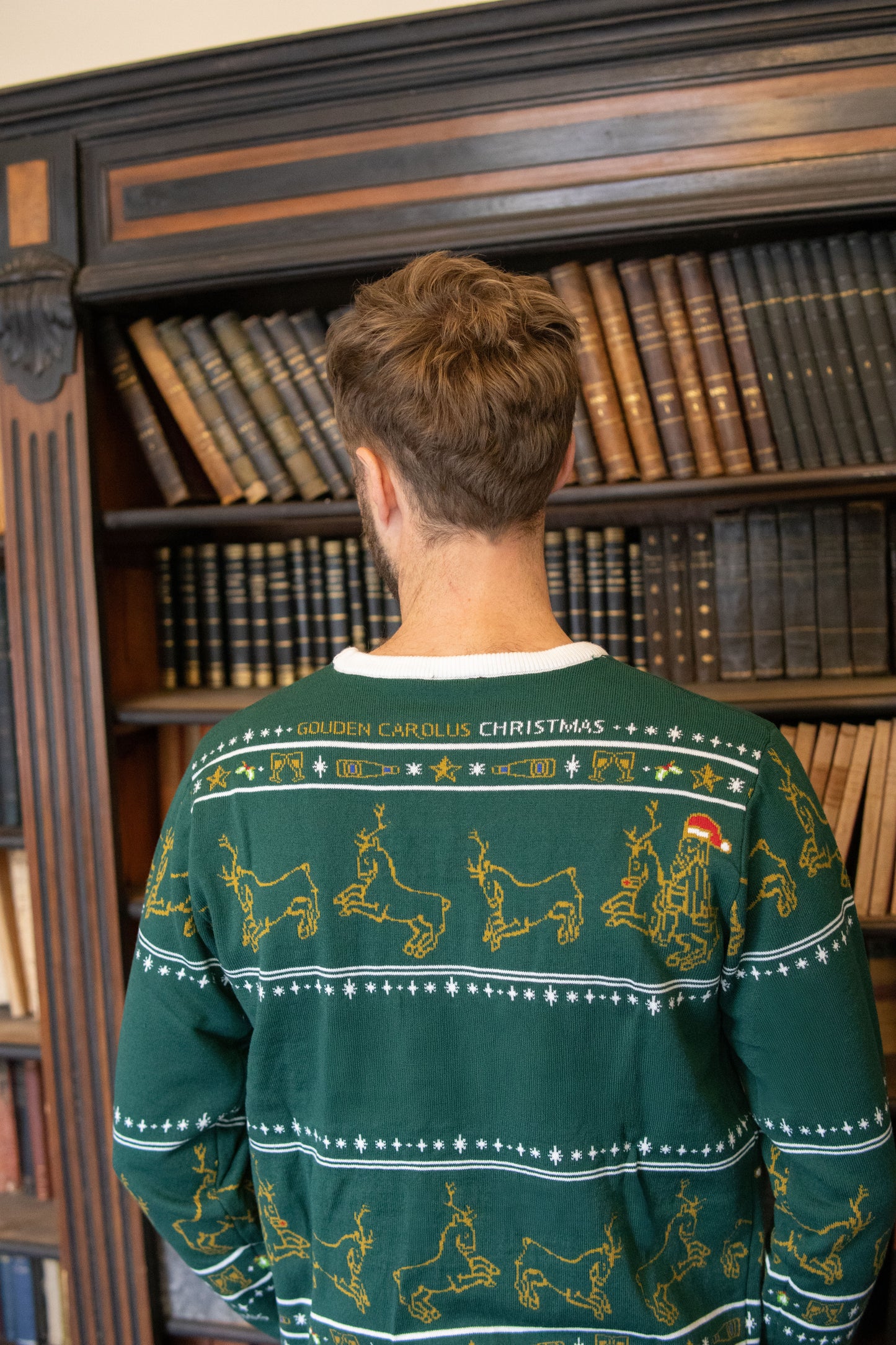 Gouden Carolus Christmas sweater groen