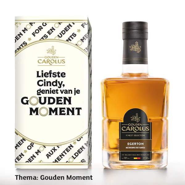 Gepersonaliseerde fles Gouden Carolus – Finest Selection Egerton