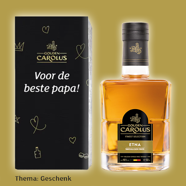 Gepersonaliseerde fles Gouden Carolus – Finest Selection Etna