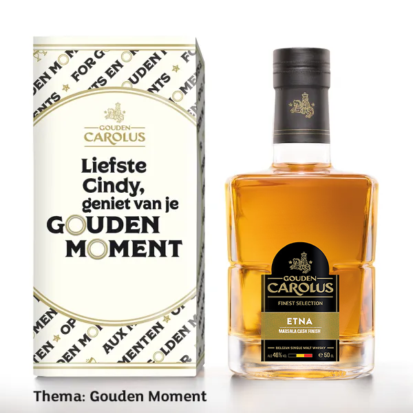 Gepersonaliseerde fles Gouden Carolus – Finest Selection Etna