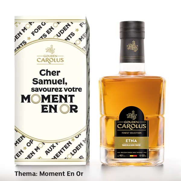 Gepersonaliseerde fles Gouden Carolus – Finest Selection Etna