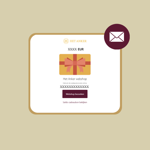 Digital gift card - Het Anker webshop