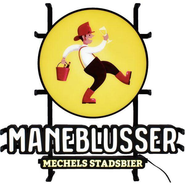 LED Muurbord met het Maneblusser logo